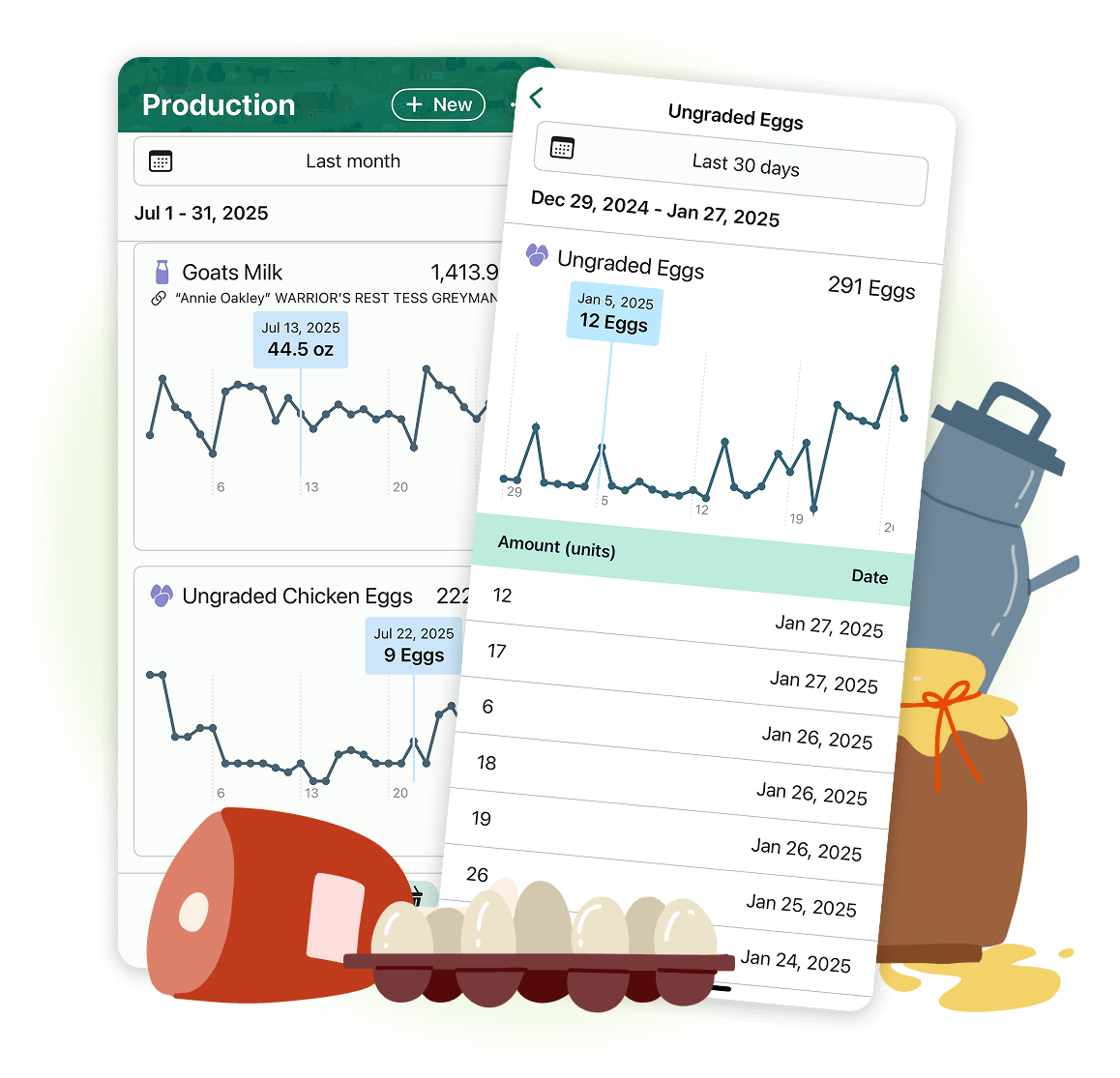 FarmKeep livestock record screen