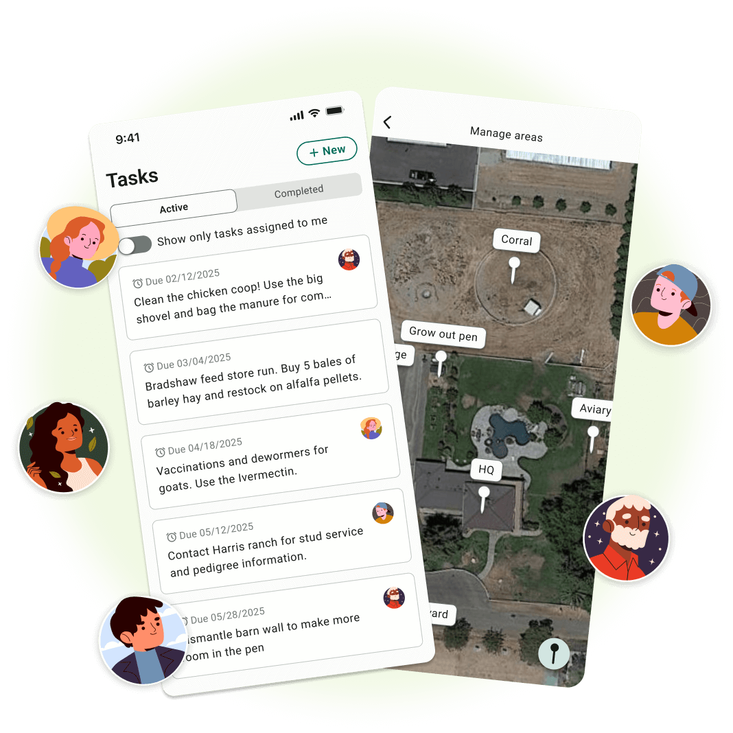 FarmKeep livestock record screen