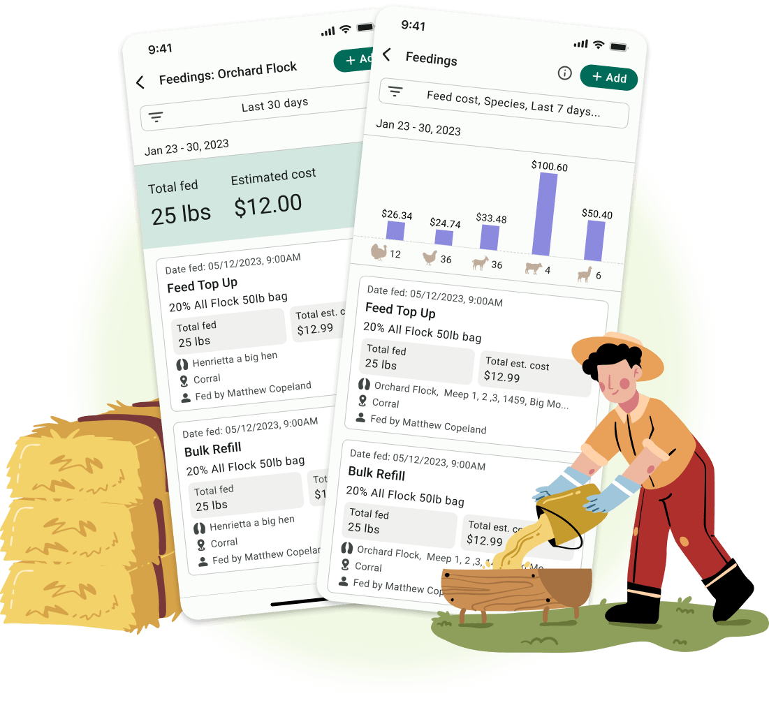 FarmKeep livestock record screen