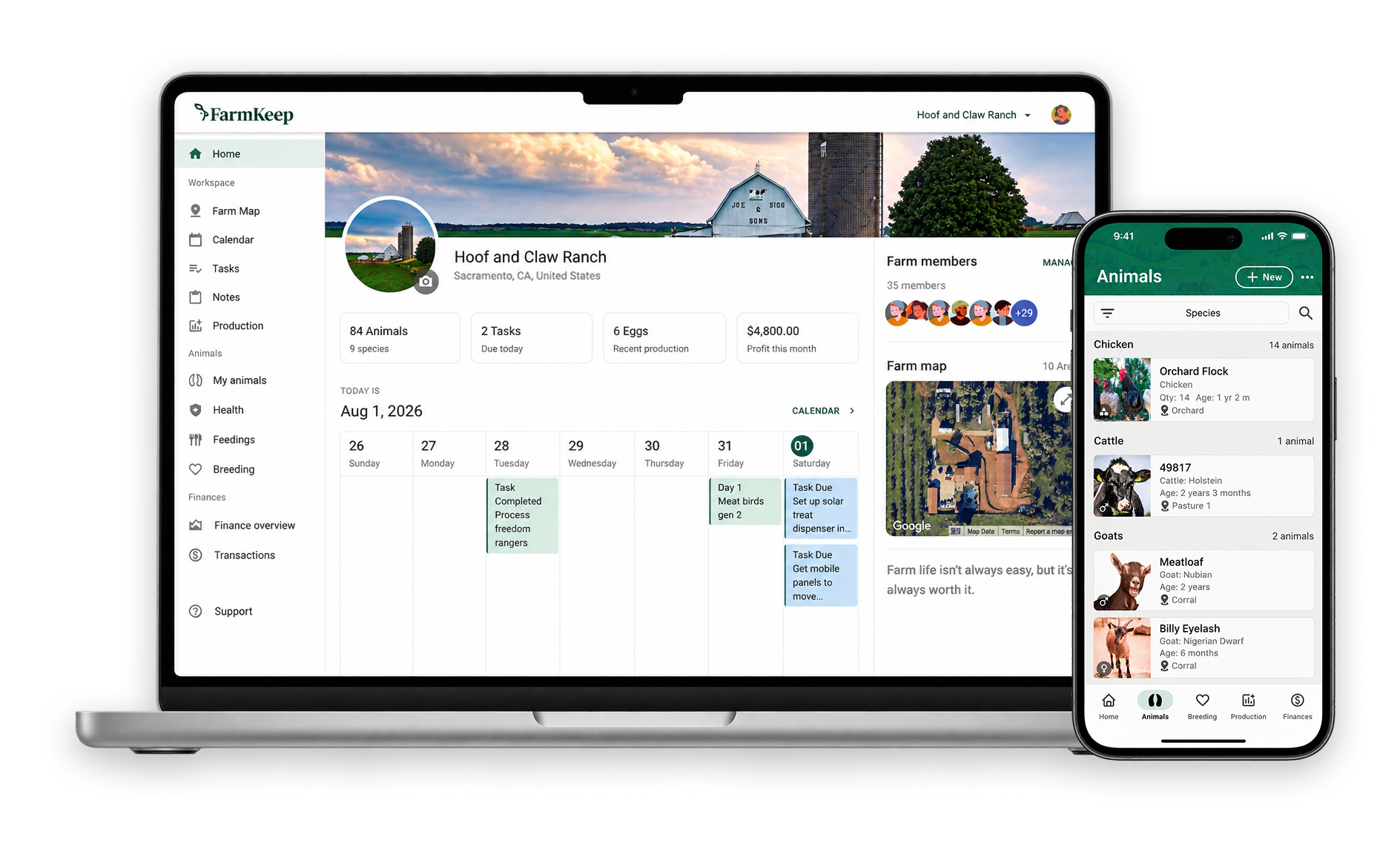 FarmKeep helps organize farms and homesteads