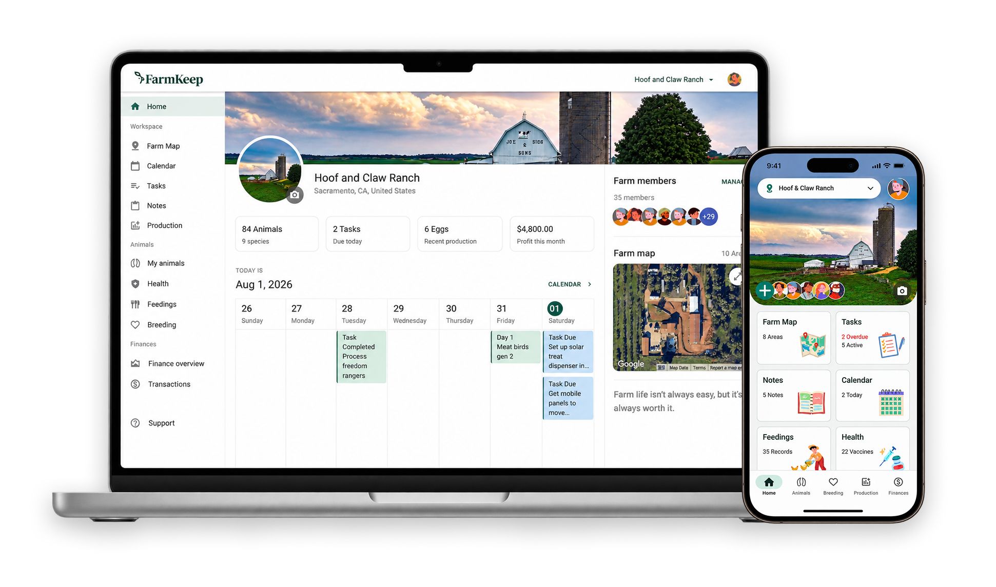 FarmKeep helps organize farms and homesteads