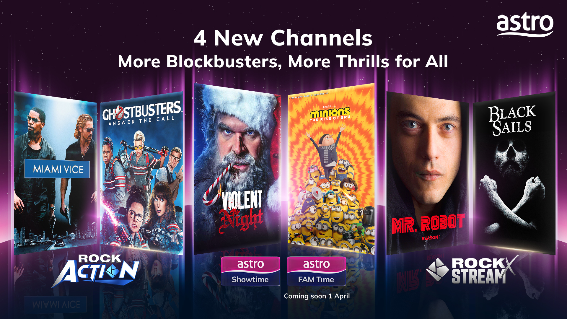 Astro Unveils Four New Channels, Bringing Viewers an Enhanced Entertainment Experience