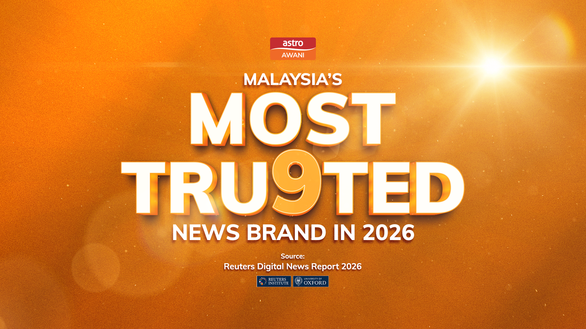 Astro AWANI Stays Malaysia's Most Trusted News Brand for 9th Consecutive Year Amid Trust Decline