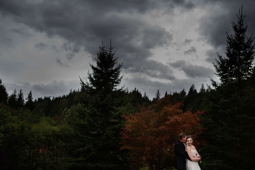 Stormy Backyard Wedding