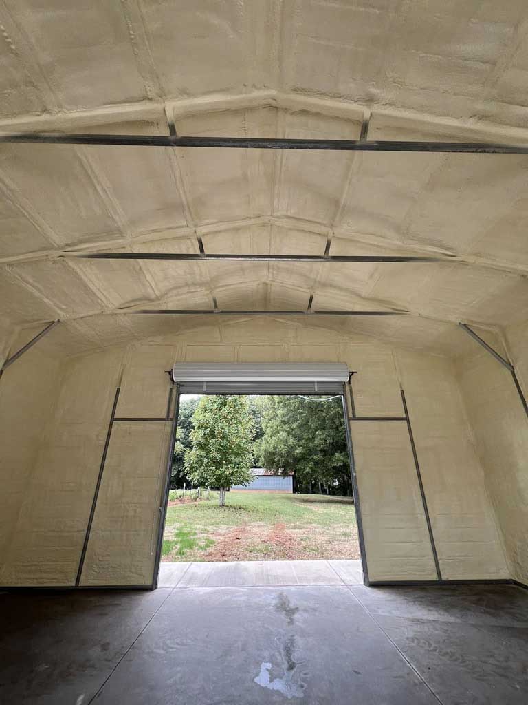 New spray foam installation, Lake Norman