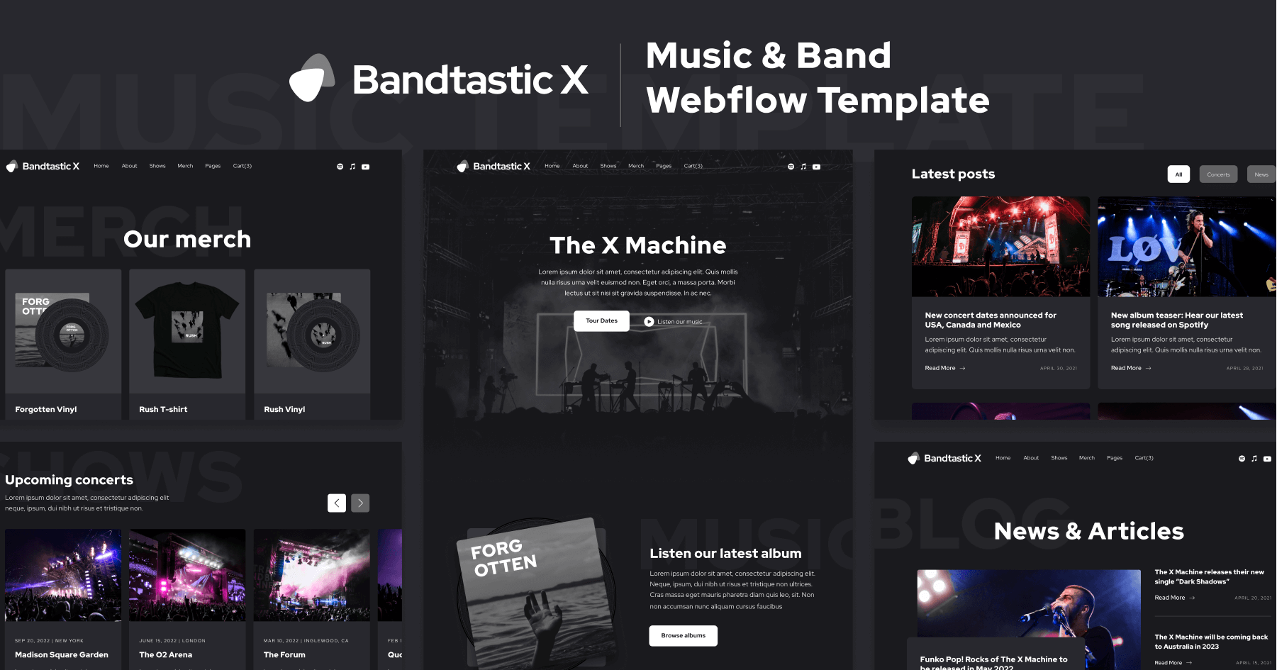 Albums Single - Bantastic X - Webflow Ecommerce website template