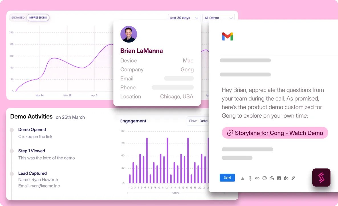 Tailor your outreach based  on demo engagement