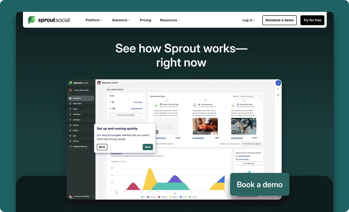 Convert website visitors with guided demos