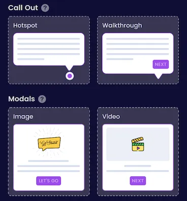Interactive product demo widgets
