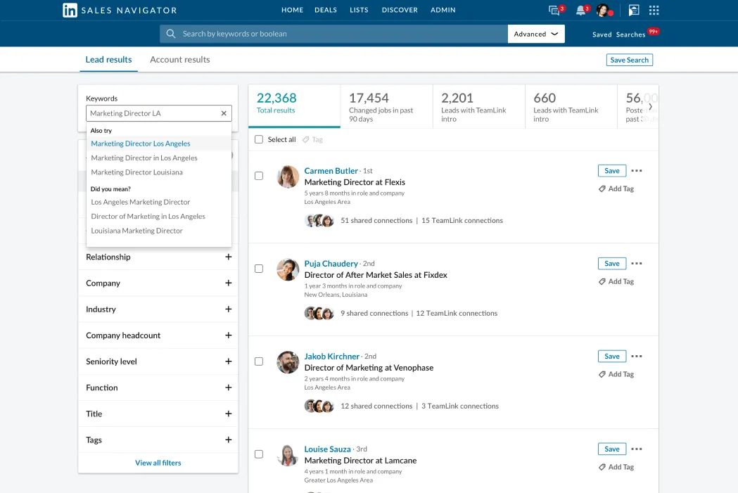 LinkedIn Sales Navigator