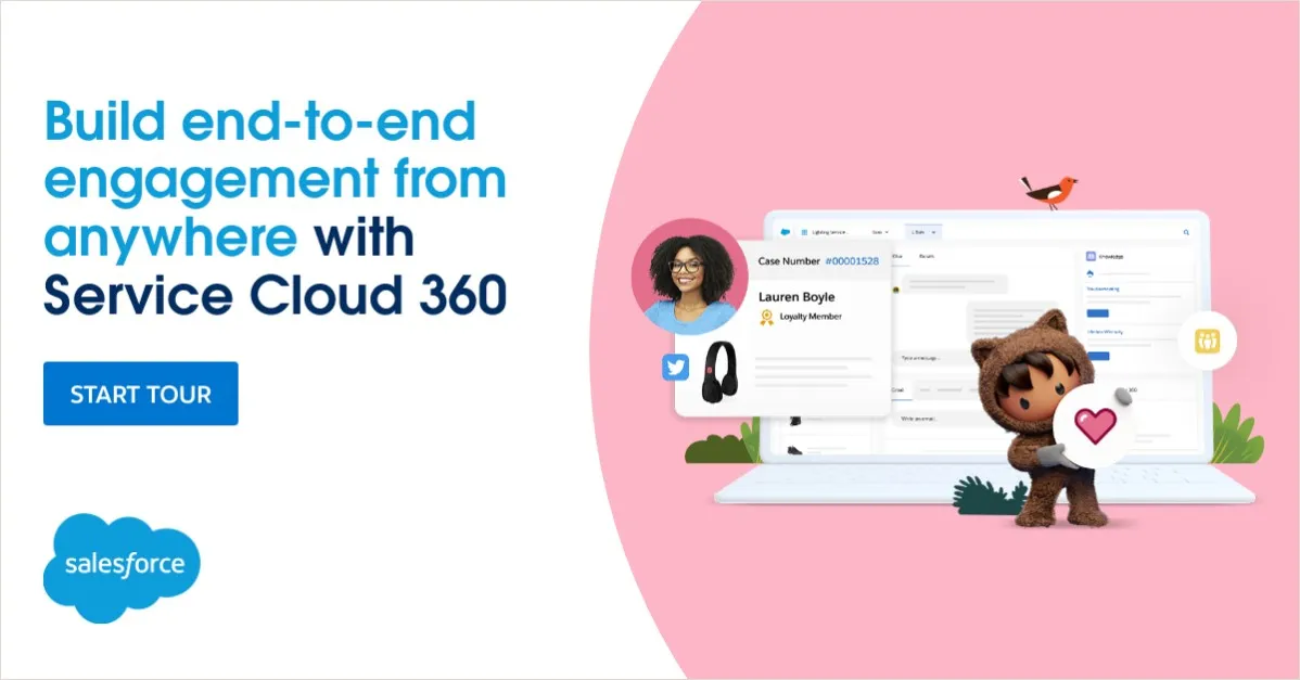 Salesforce Account-Based Marketing Example is a virtual world where the user is given a tour of a smart building to show how Salesforce's CRM software can transform their experience.