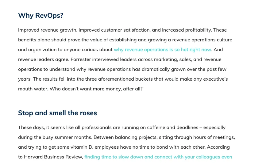 A screenshot of an excerpt from The Closer’s blog.