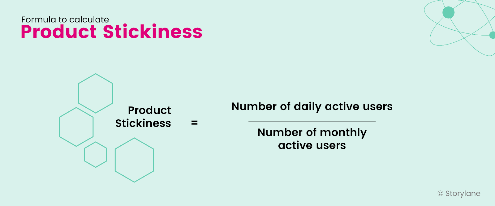 Formula for product stickiness