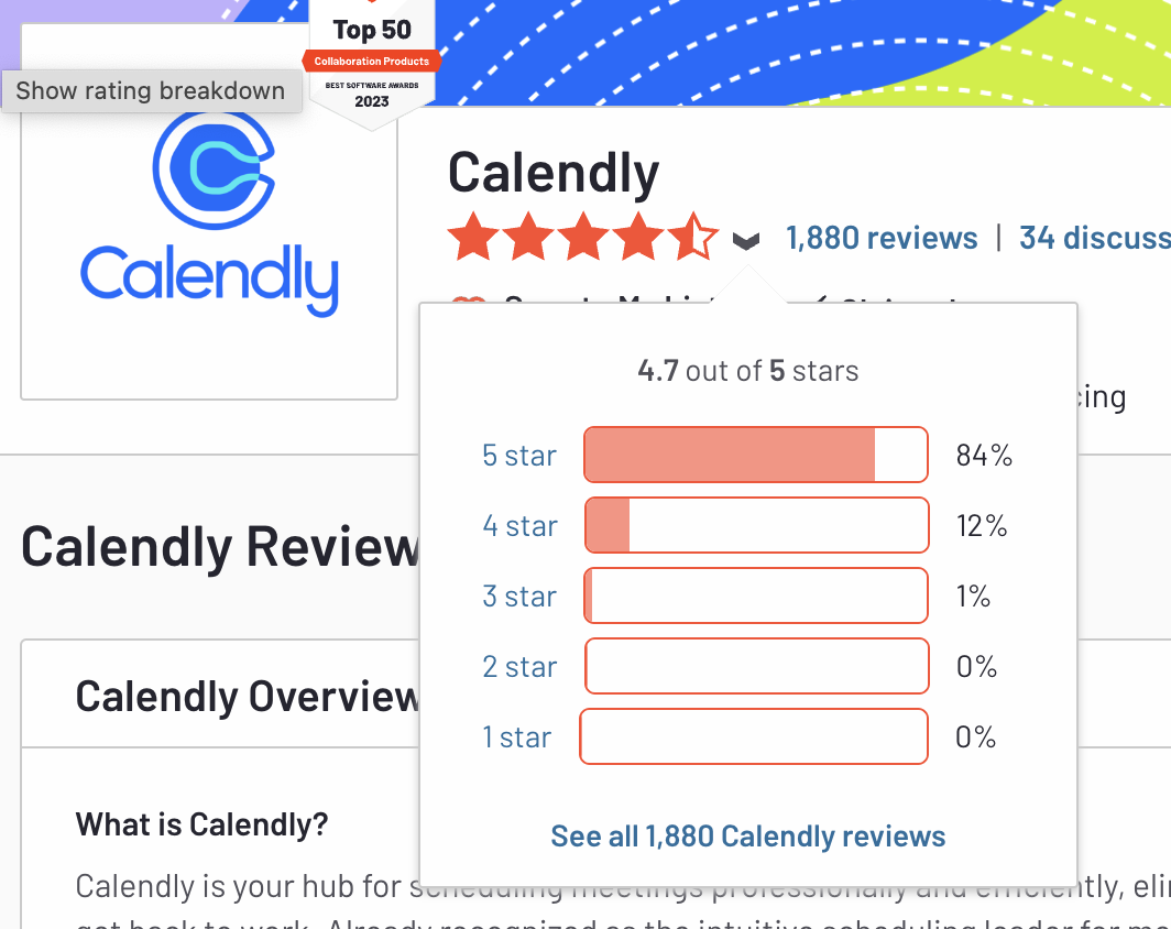 Calendly simplifies appointment scheduling by eliminating back-and-forth emails, offering shared availability, time zone conversion, calendar syncing, and automated reminders