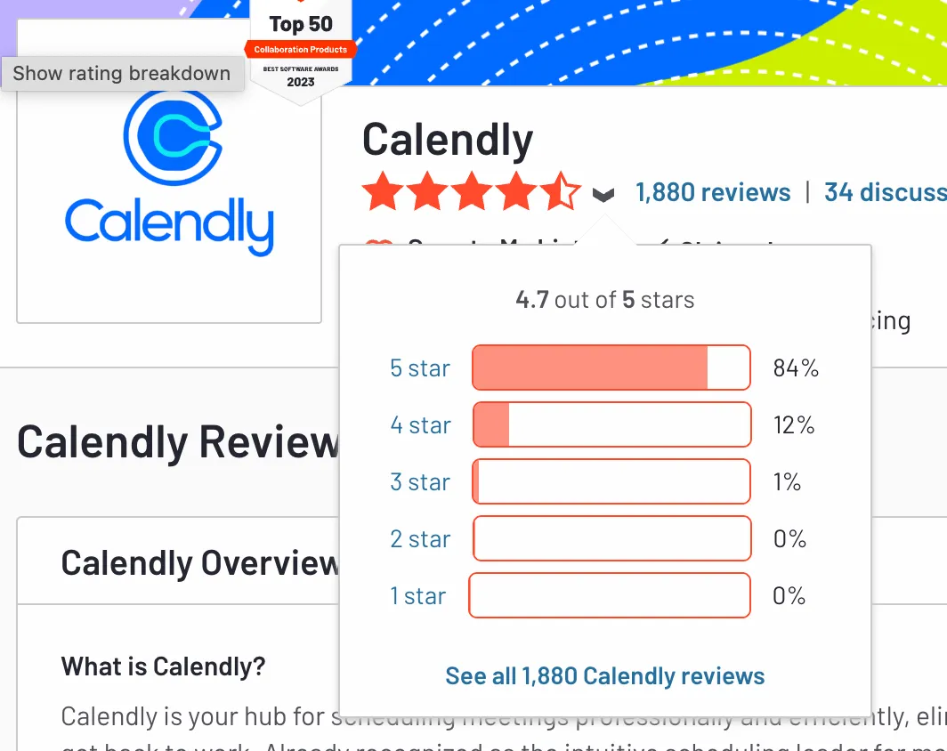Calendly simplifies appointment scheduling by eliminating back-and-forth emails, offering shared availability, time zone conversion, calendar syncing, and automated reminders