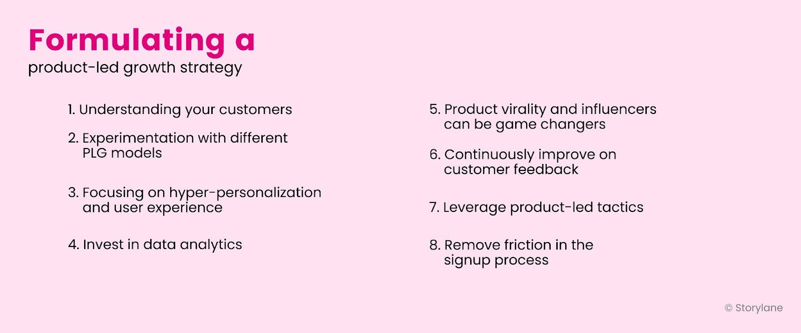 Formulating a product-led growth strategy