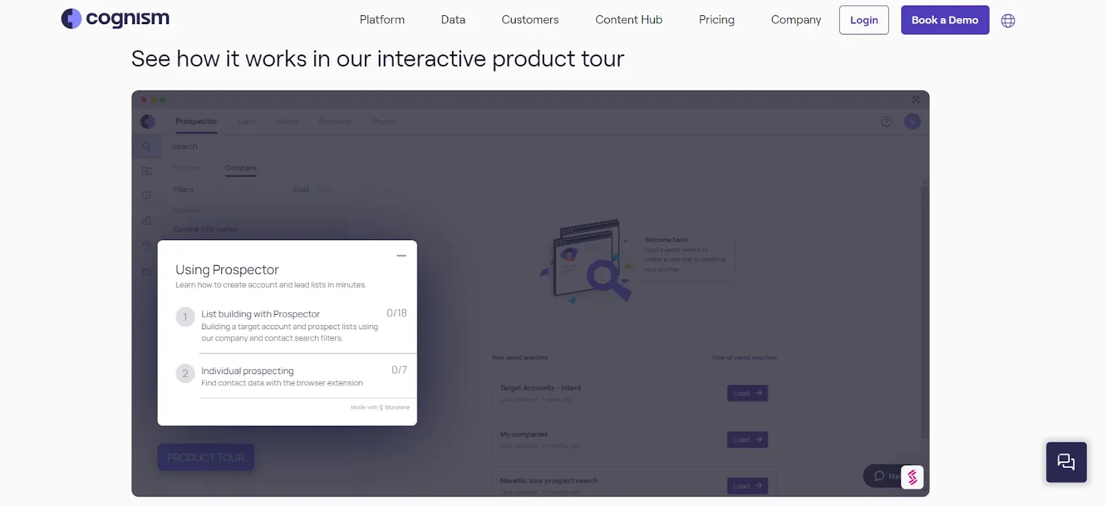 a screenshot of Cognism’s landing page