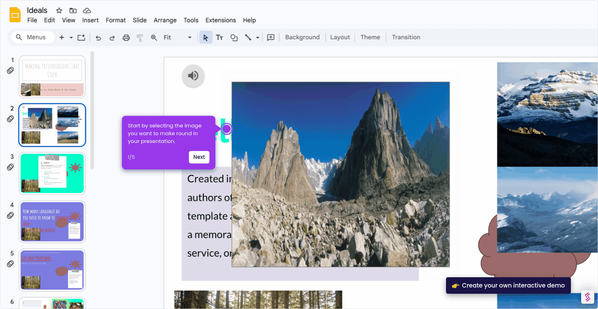 How to Make Images Round in Google Slides