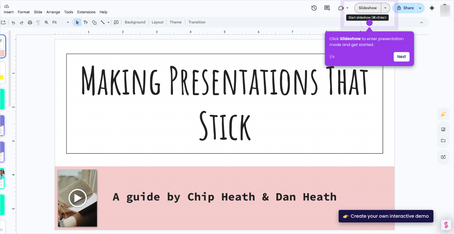 Auto-Advance Slides in Google Slides