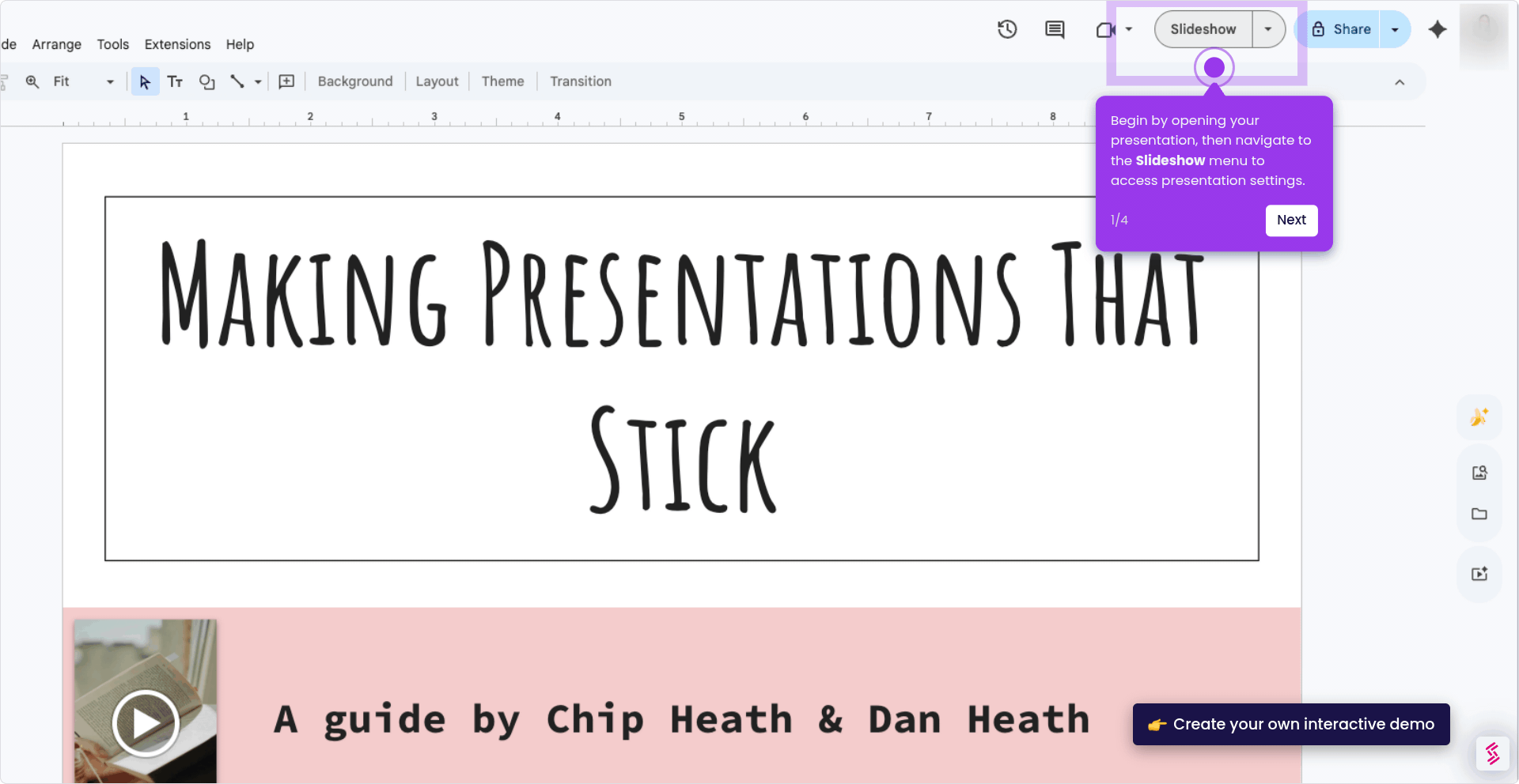 How to Set a Timer on Google Slides
