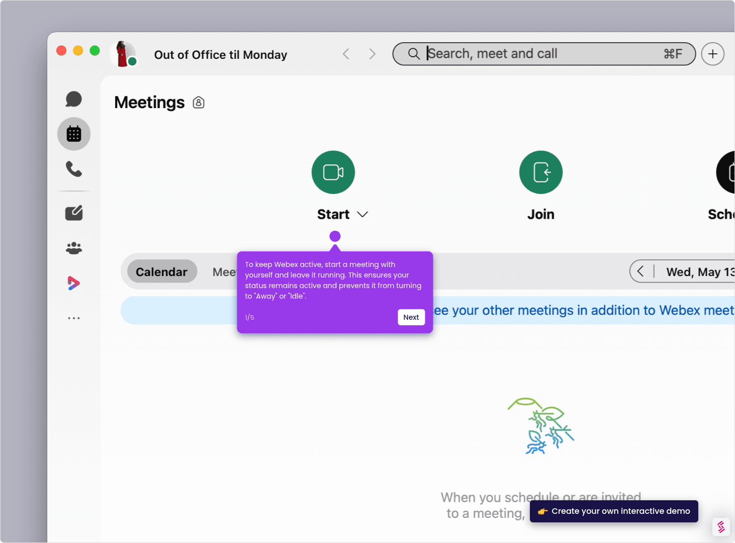 How to Keep Your Webex Status Active