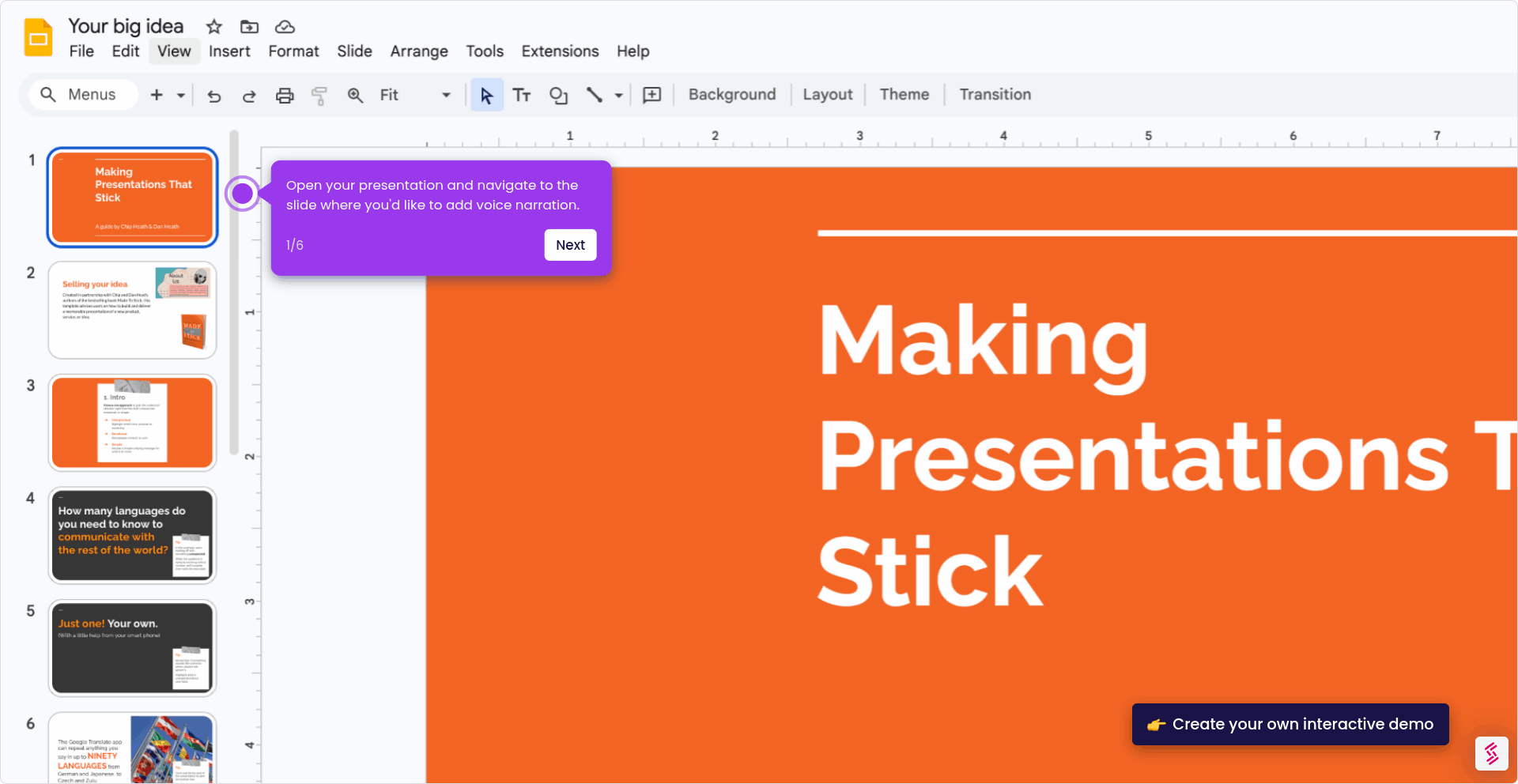 How to Add Voice Narration to Google Slides