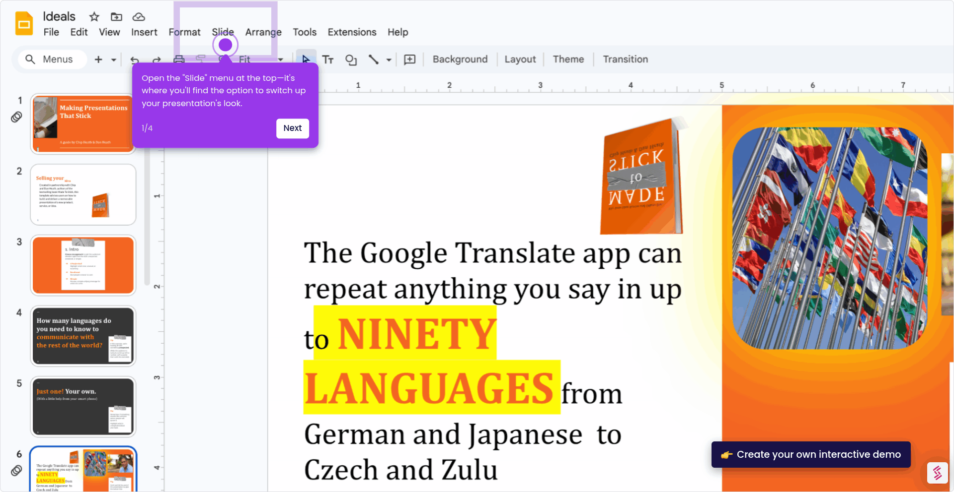 How to Change Templates in Google Slides