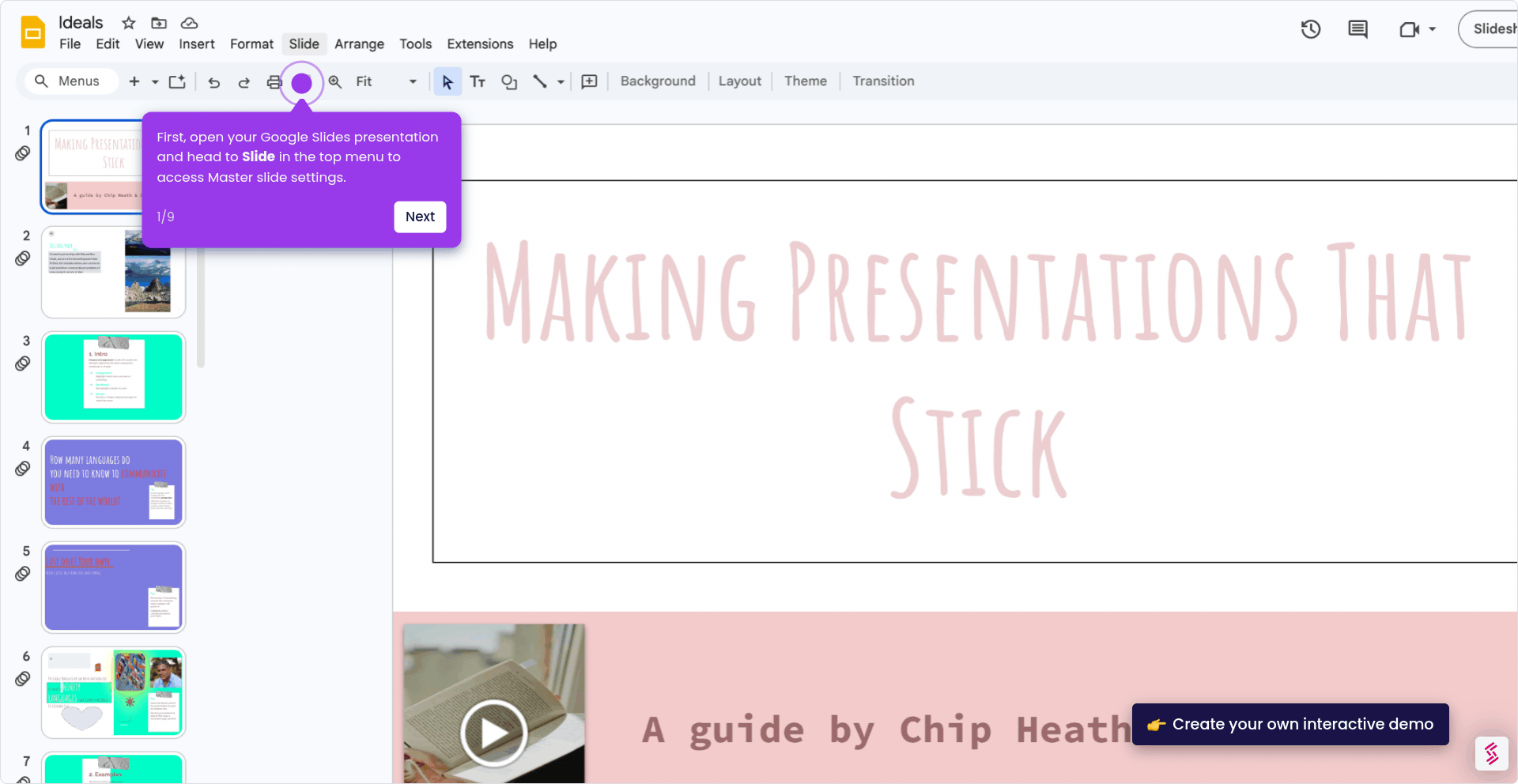 How to Lock a Shape in Google Slides