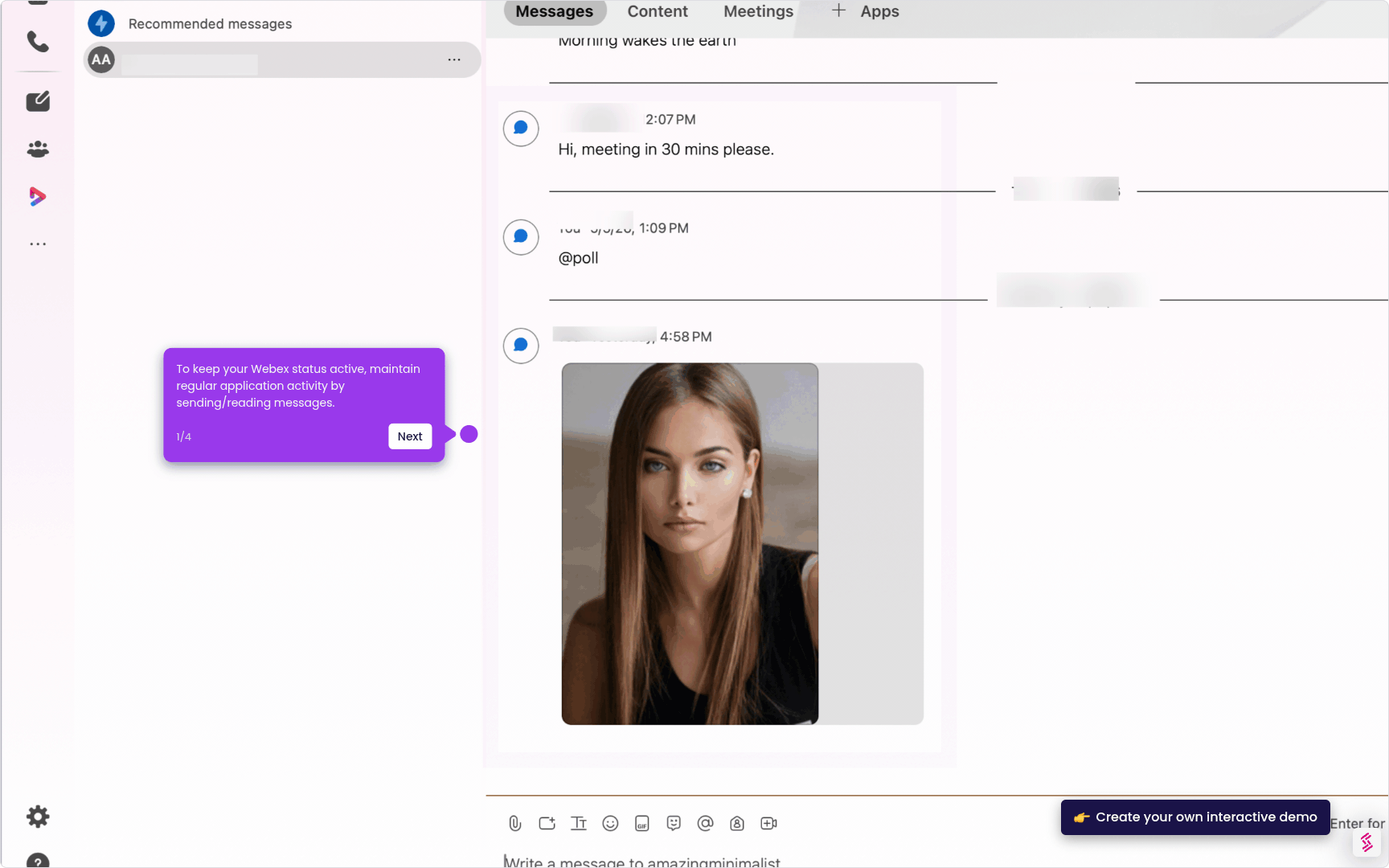How to Keep Your Webex Status Active
