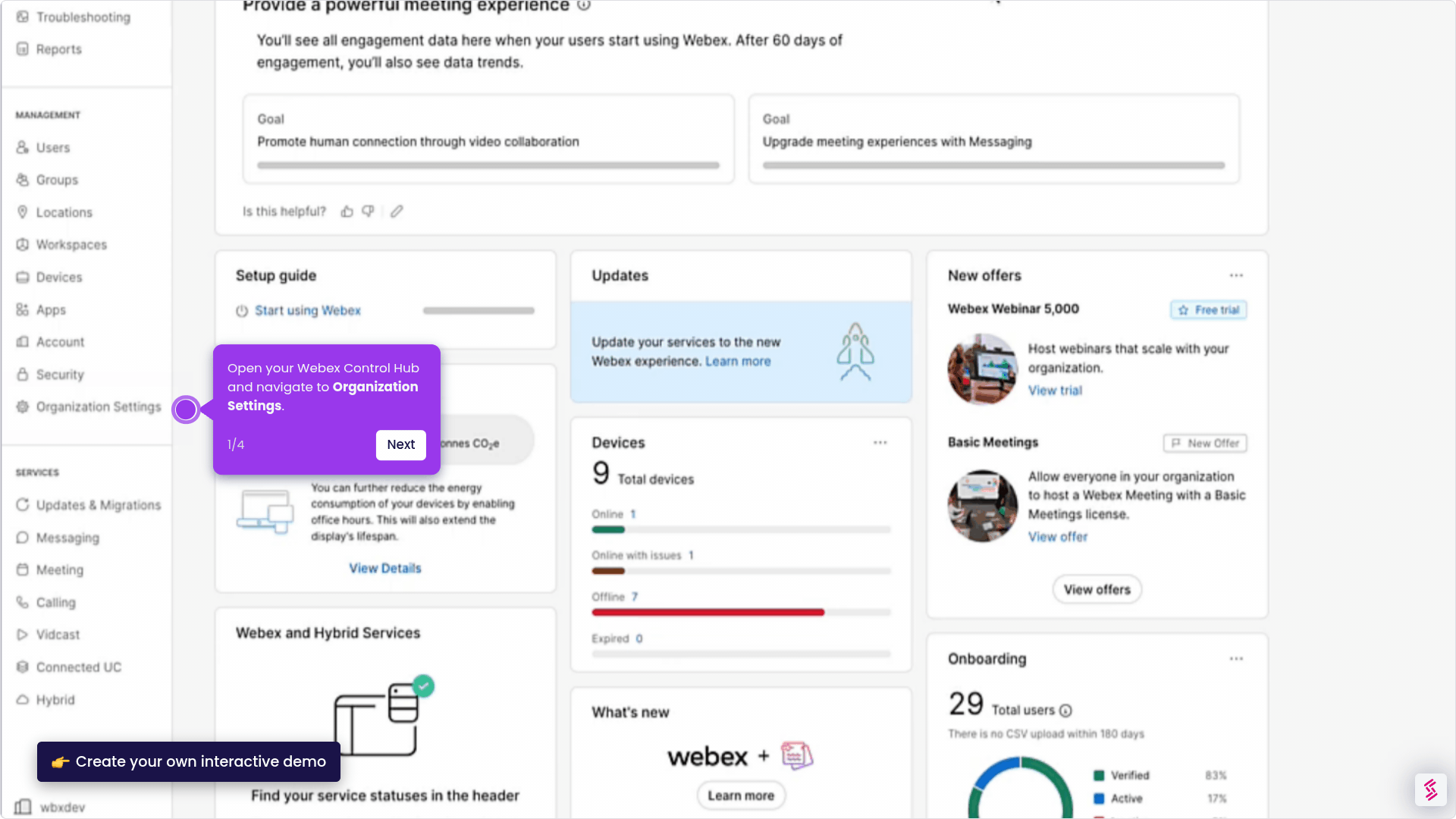 How to Enable Webex AI Assistant in Control Hub