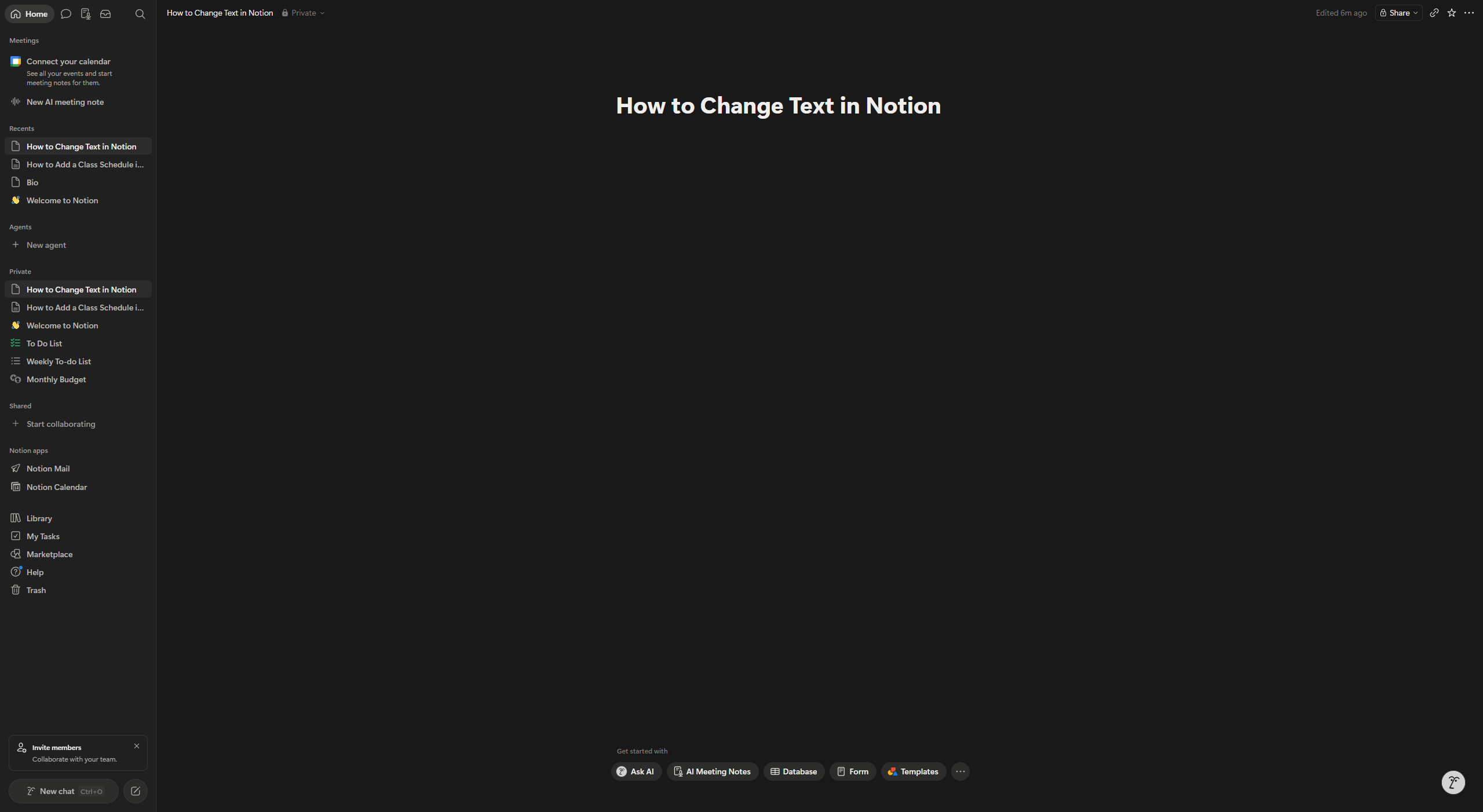 How to Edit & Format Text in Notion