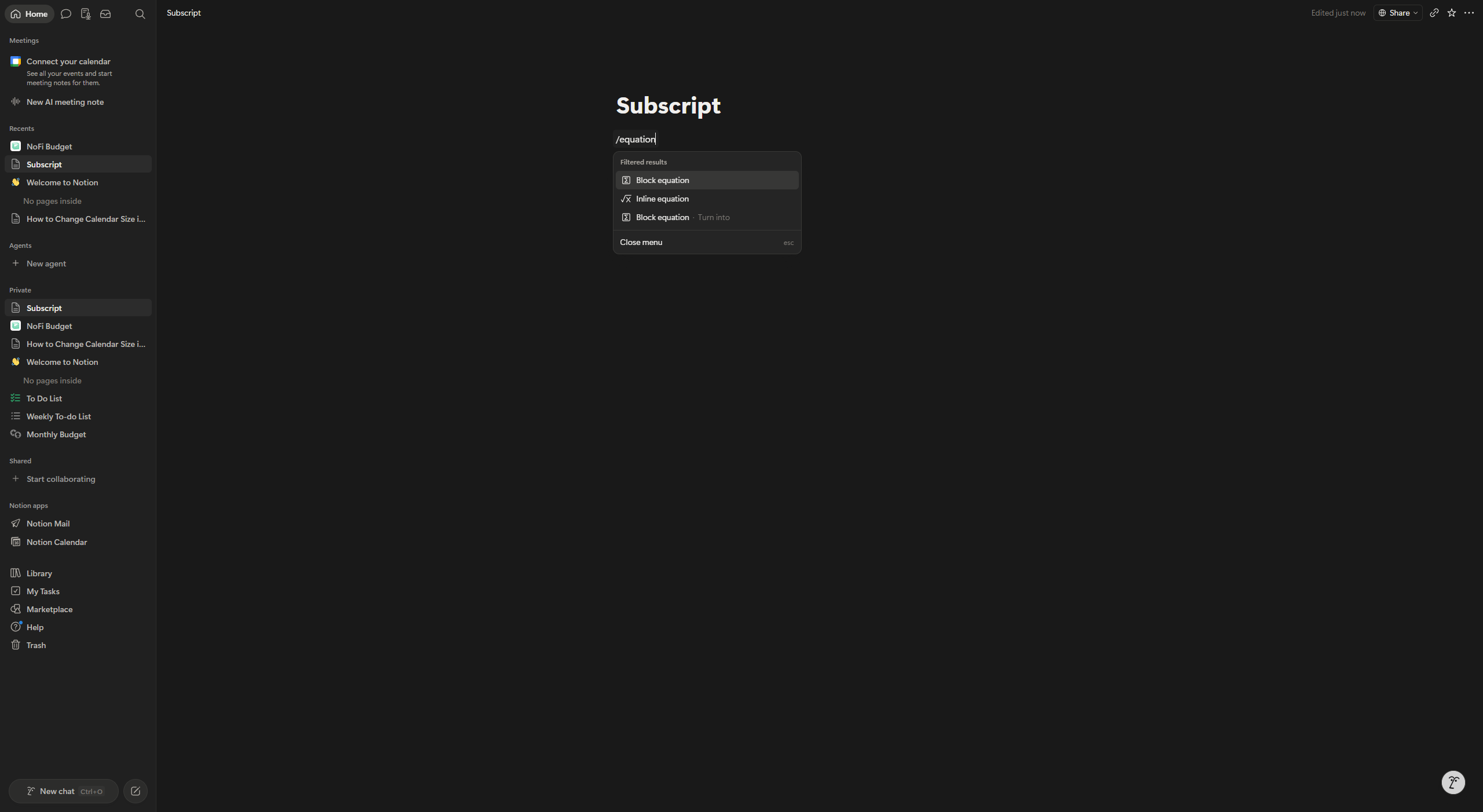 How to Type Subscript in Notion (Step-by-Step)