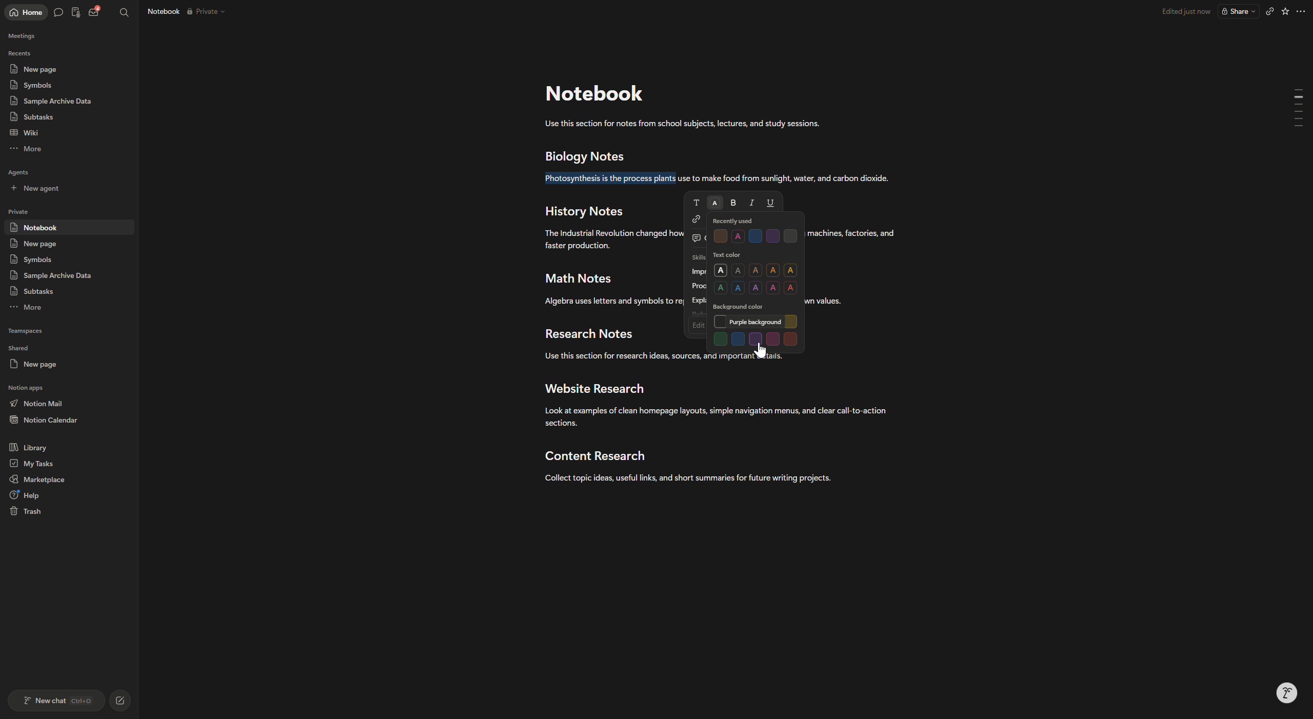 How to Create a Notebook in Notion