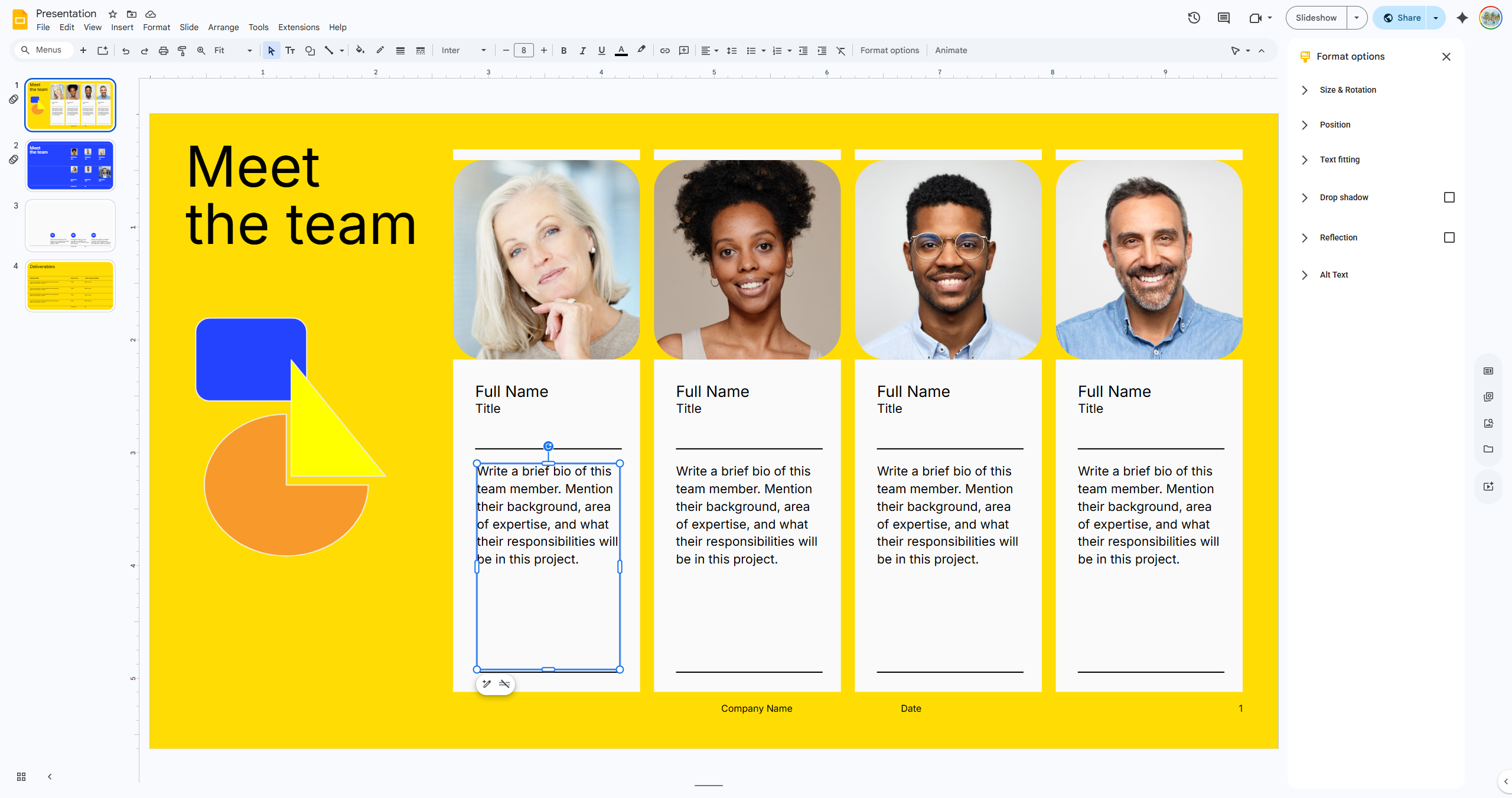 How to Indent Text in Google Slides