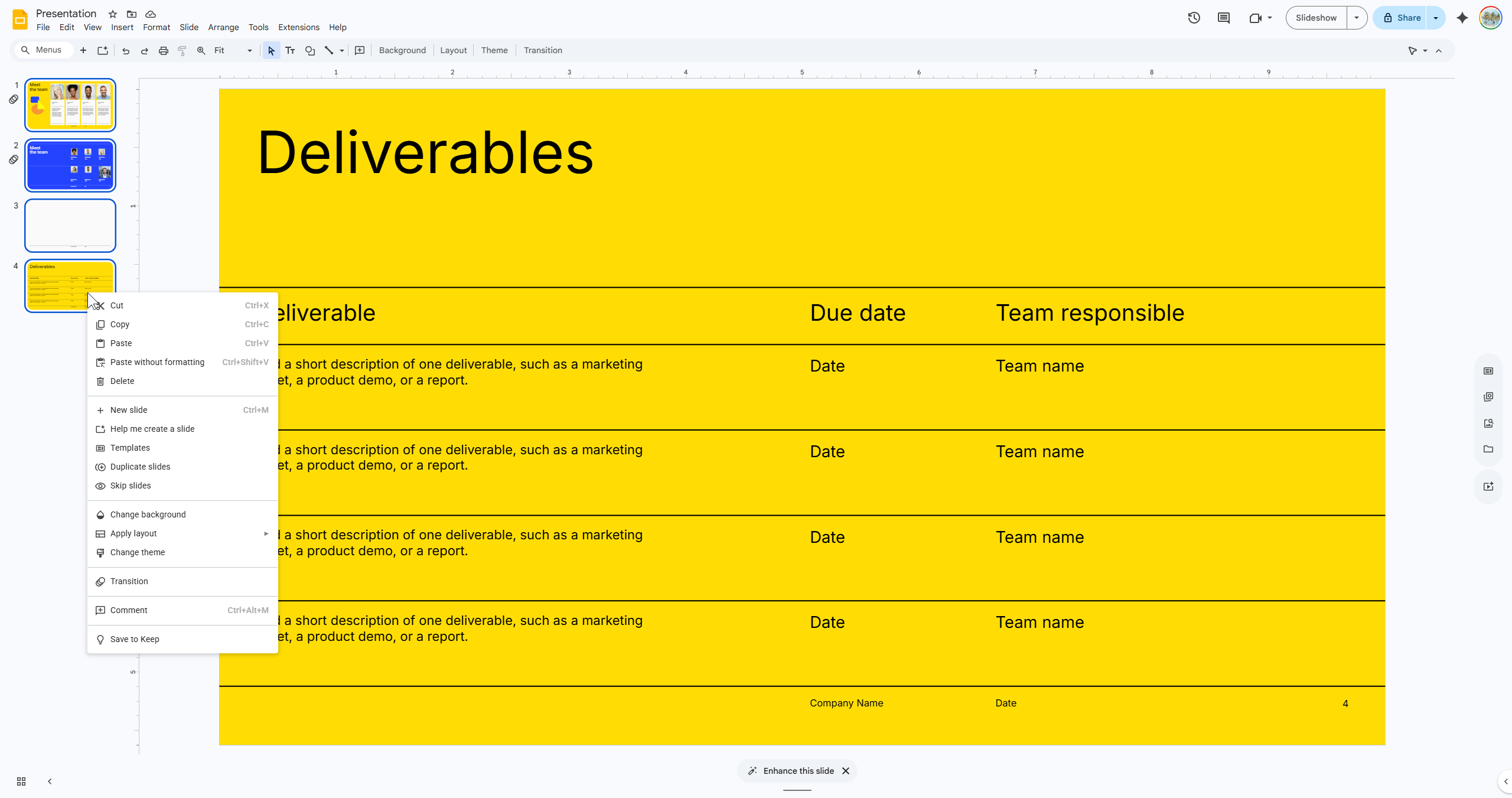 How to Multi-Select Slides in Google Slides