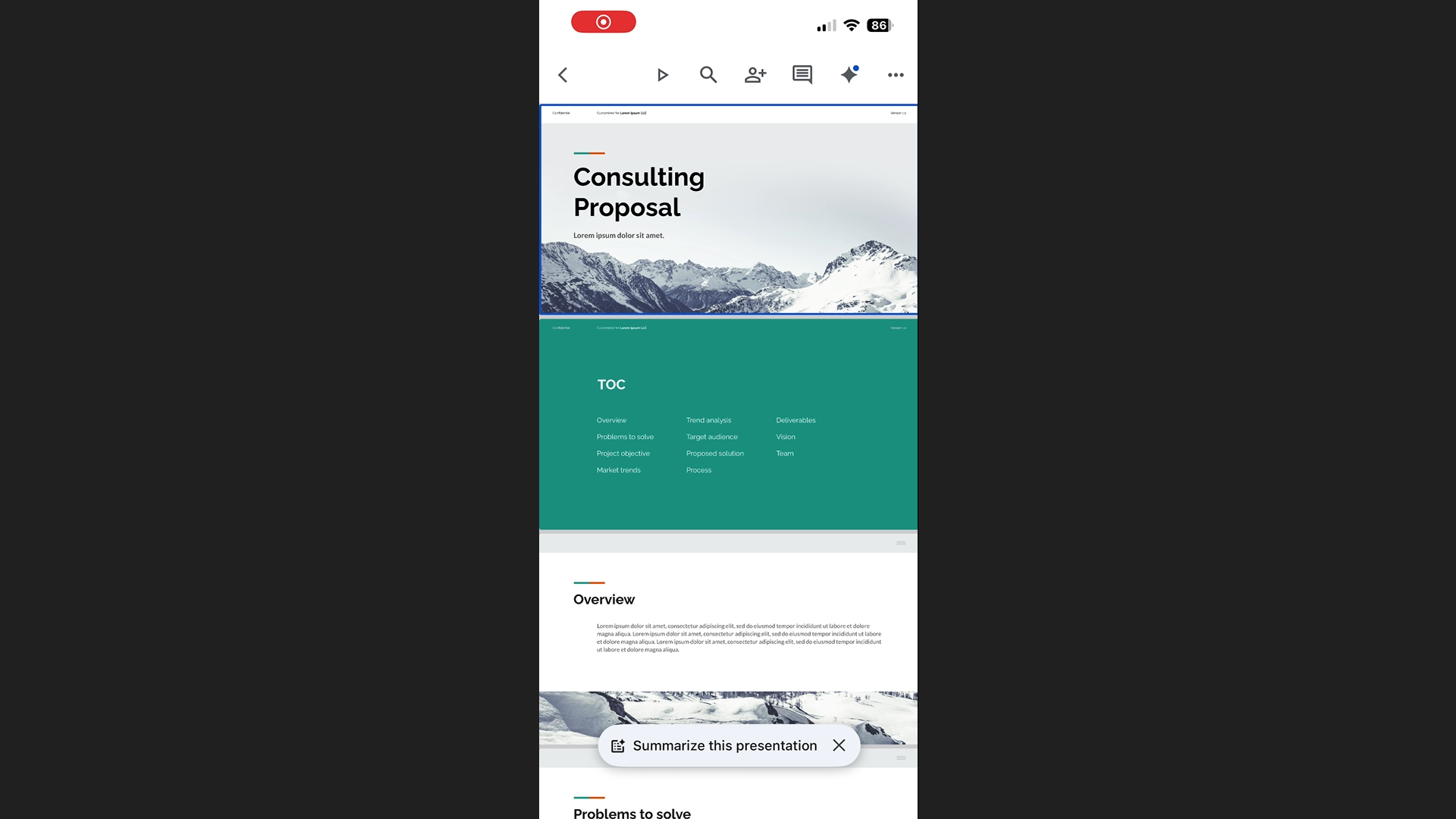 Convert Google Slides to Keynote on Mobile