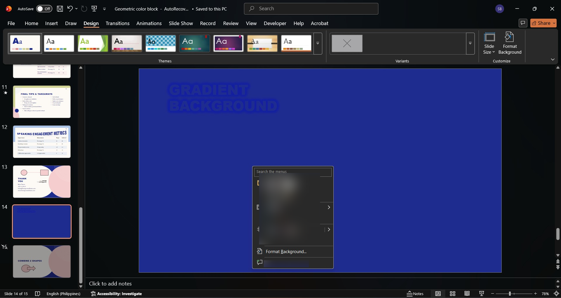 How to Add a Gradient Background in PowerPoint