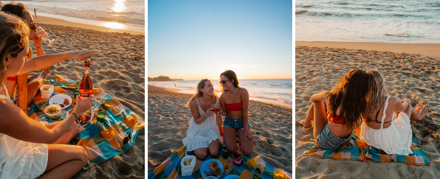 amigas en la playa