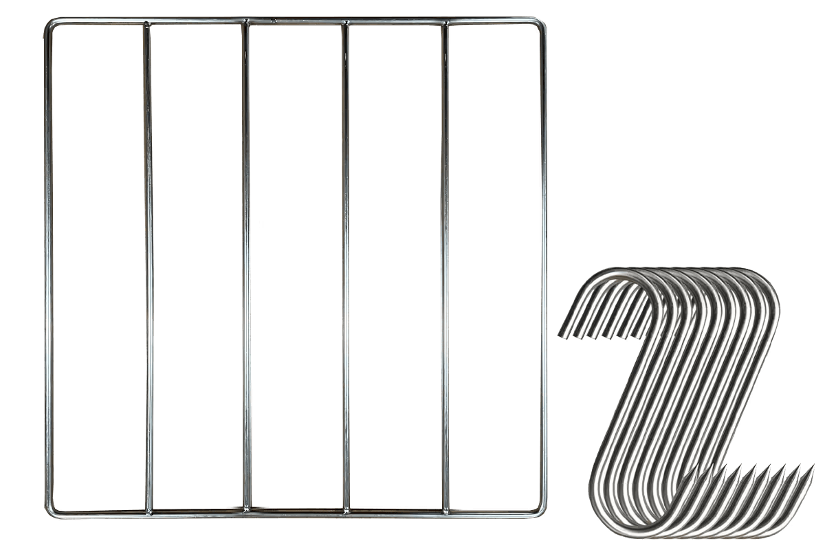 40 x 40cm Biltong Rack & Hook Bundle