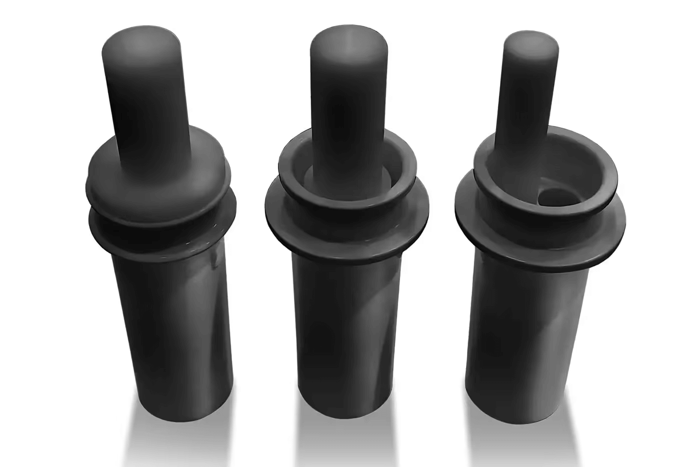 Set of three precision cutting tools providing controlled slicing and portioning of fruits and vegetables in versatile sizes