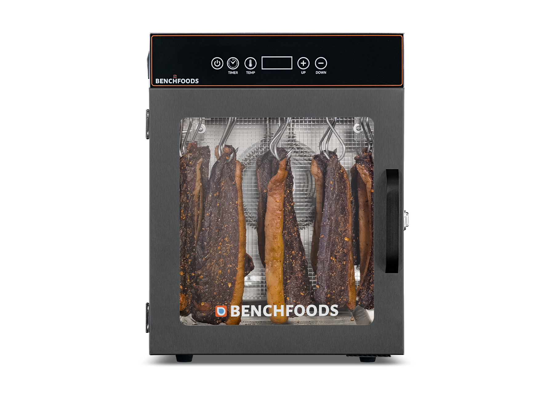 1 Zone / 10 Tray / 0.6m² Tray Area / Black Stainless Steel - Biltong Bundle