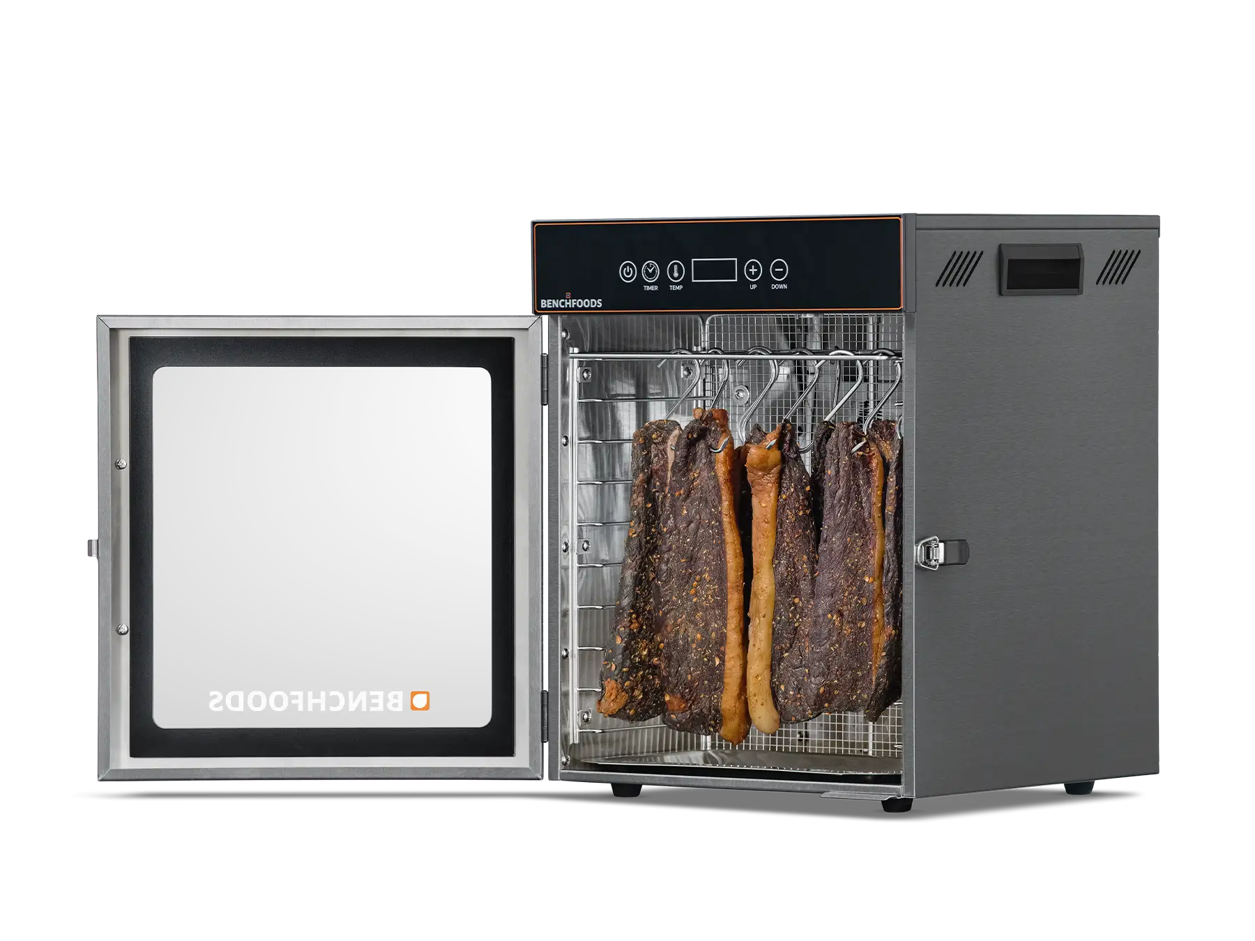 1 Zone / 10 Tray / 0.6m² Tray Area / Black Stainless Steel - Biltong Bundle