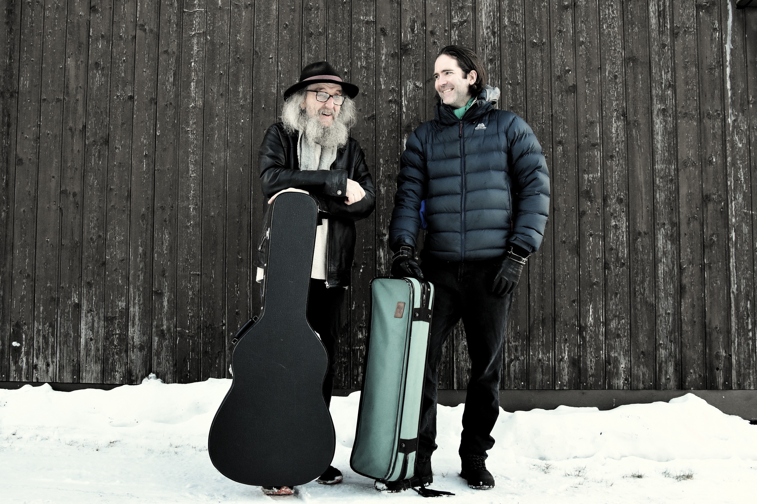Arnfinn Strømmevold & Olav Luksengård Mjelva på Låven