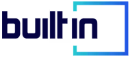 Logo with text 'built'n' enclosed by a stylized square outline on the right side.