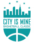 Logo featuring stylized city skyline above a basketball with text 'City Is Mine Basketball Classic'.