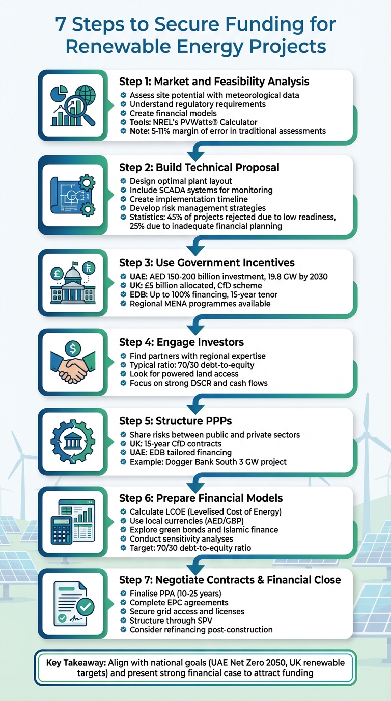 7-Step Process to Secure Renewable Energy Project Funding