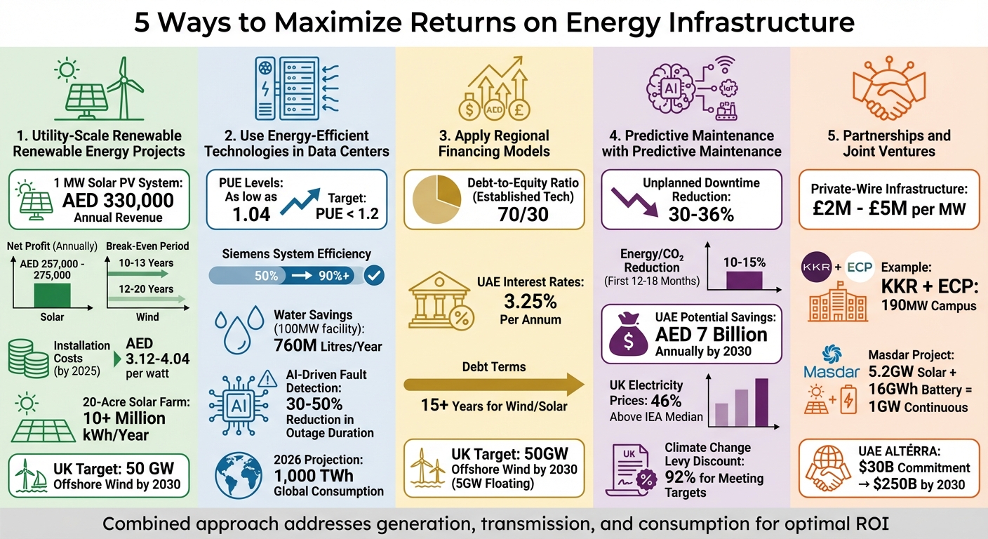 5 Strategies to Maximize Energy Infrastructure Returns: Key Metrics and ROI