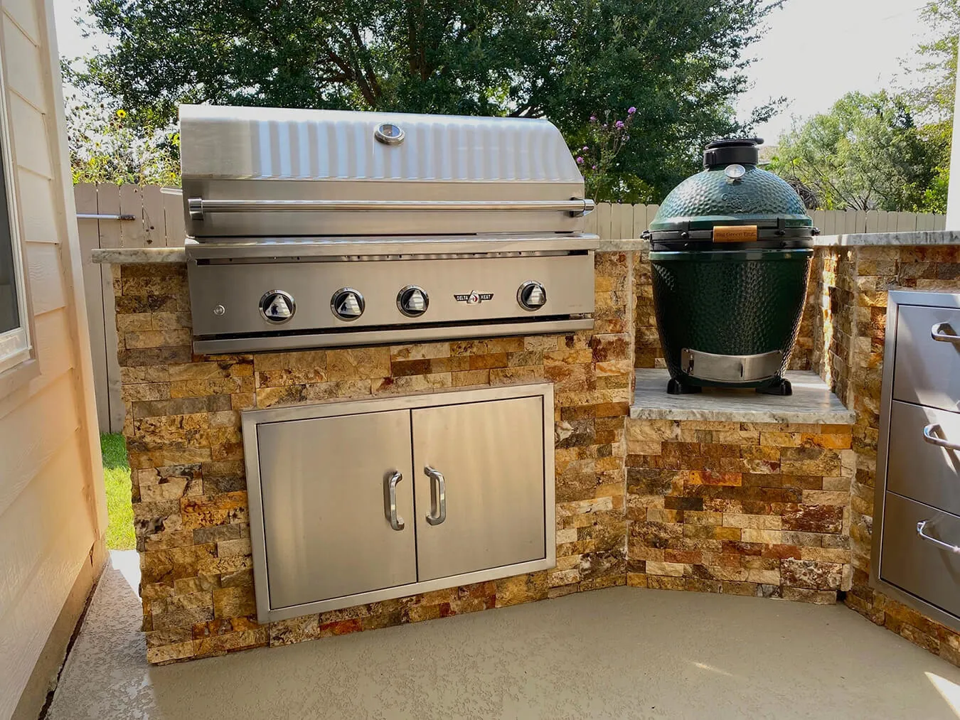 outdoor kitchen in prospect hill san antonio
