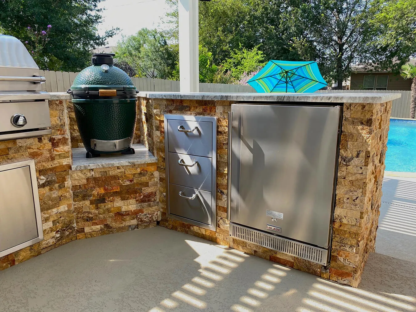 dish washer and big green egg appliances