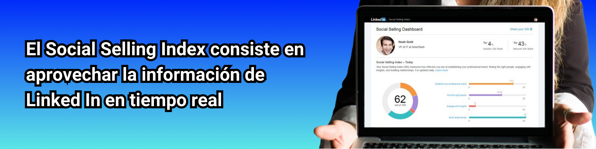 El Social Selling Index de Linked In consiste en aprovechar la información en tiempo real